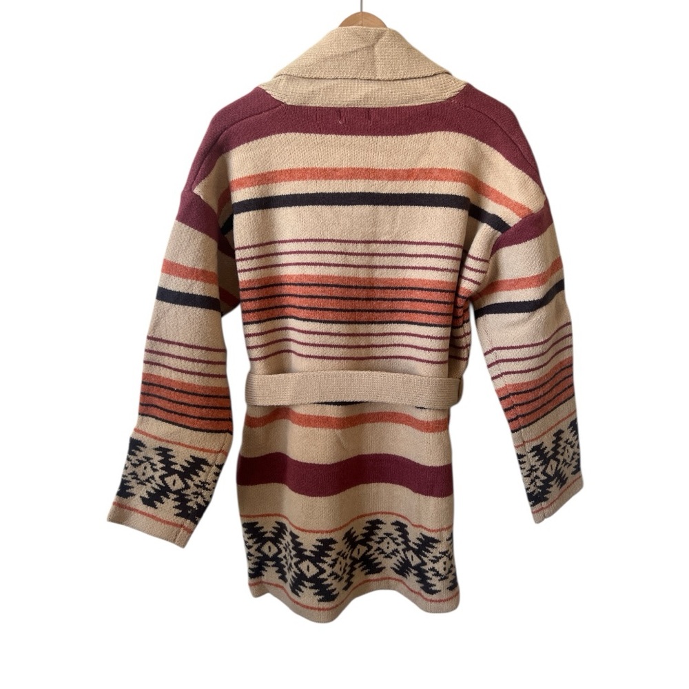 NWT Nekane Southwestern Aztec Belted Cardigan Sweater M/L Boho Western - Picture 11 of 12